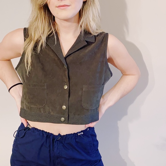 Vintage Tops - Vintage crop vest